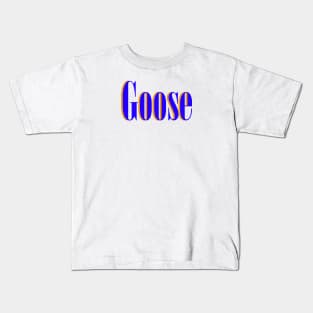 goose blue vintage Kids T-Shirt